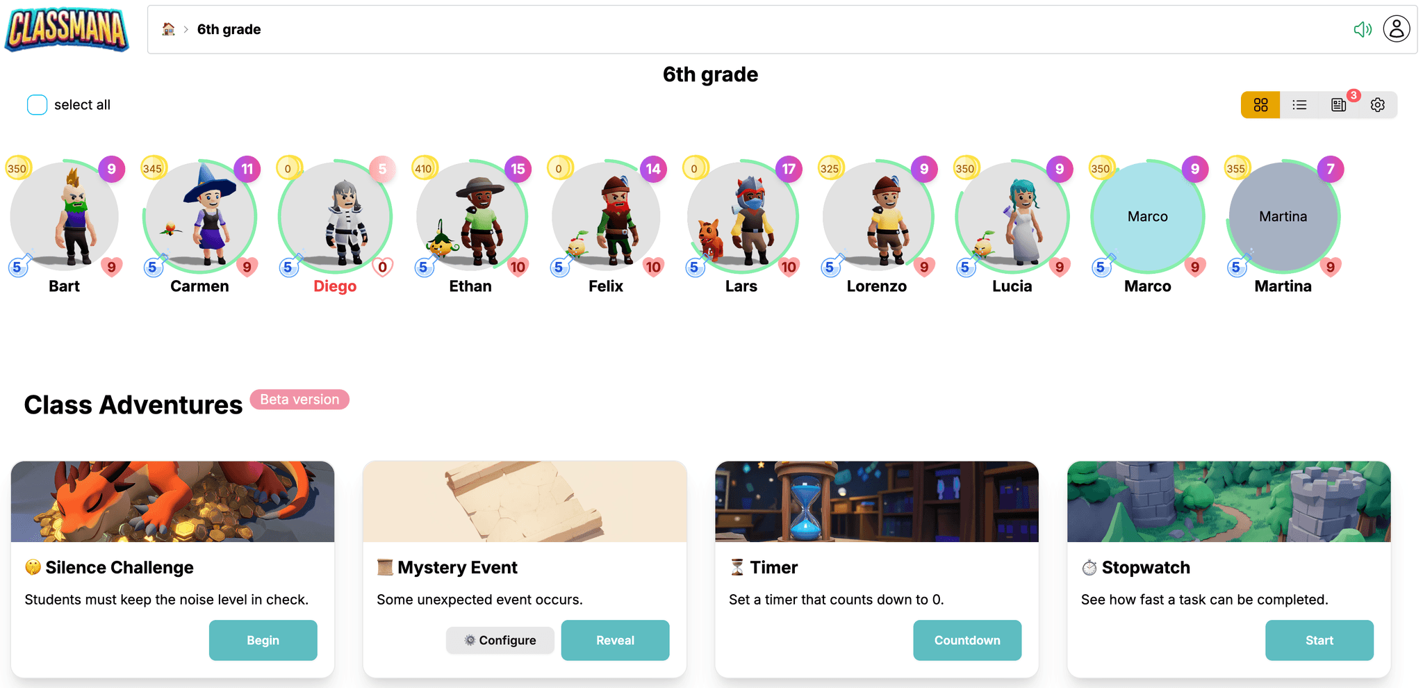 課堂冒險中的安靜挑戰